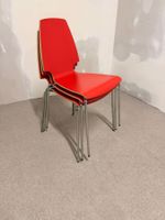 1x Ikea Vilmar Stuhl in rot, stapelbar