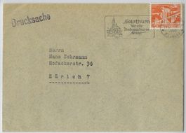1950 Brief mit Maschinenstempel Nr. 3.23 dt Solothurn