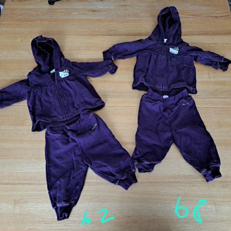 Babykleider gefütterter Trainer 62 68 Paket Hello Kitty