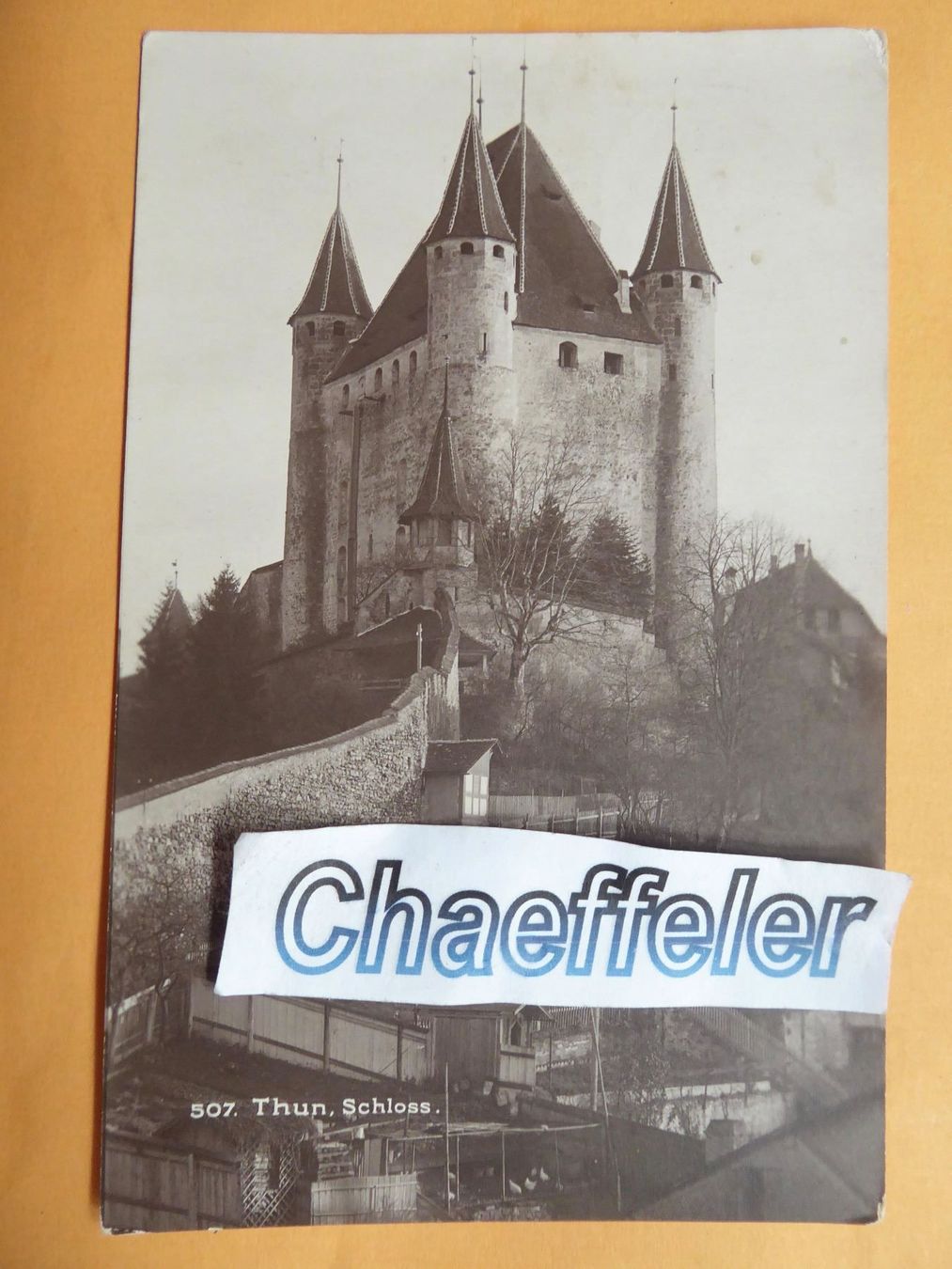 Cartoline postali: 1914    507  THUN, Schloss – Usato da Zürich venduto da Chaeffeler