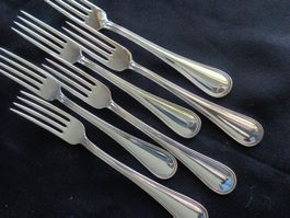 * 6 X FOURCHETTES D'ENTREE JEZLER WINDSOR ARGENT 800