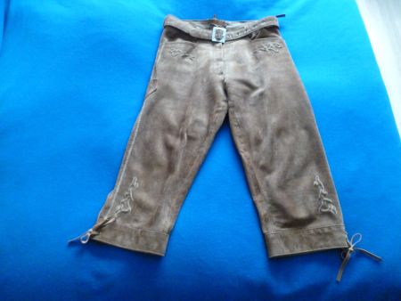 Damen Wildlederhosen, echtes Wildleder, Grösse 38