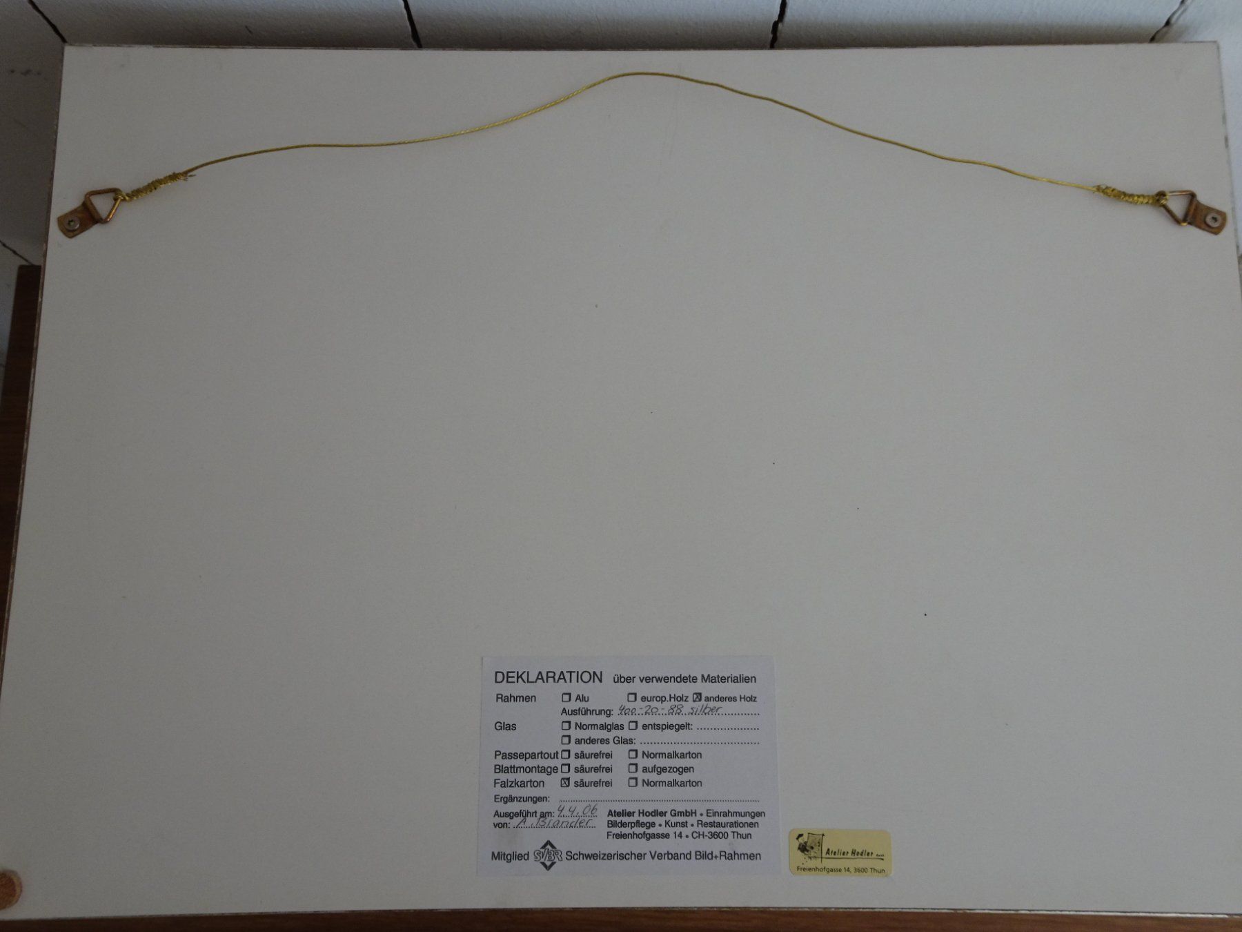 Dipinti: Ölbild Hans Gartmeier Gemälde Schweizer Kunst Original – Usato da Goldswil b. Interlaken venduto da troedlermarkt-goldsw 8
