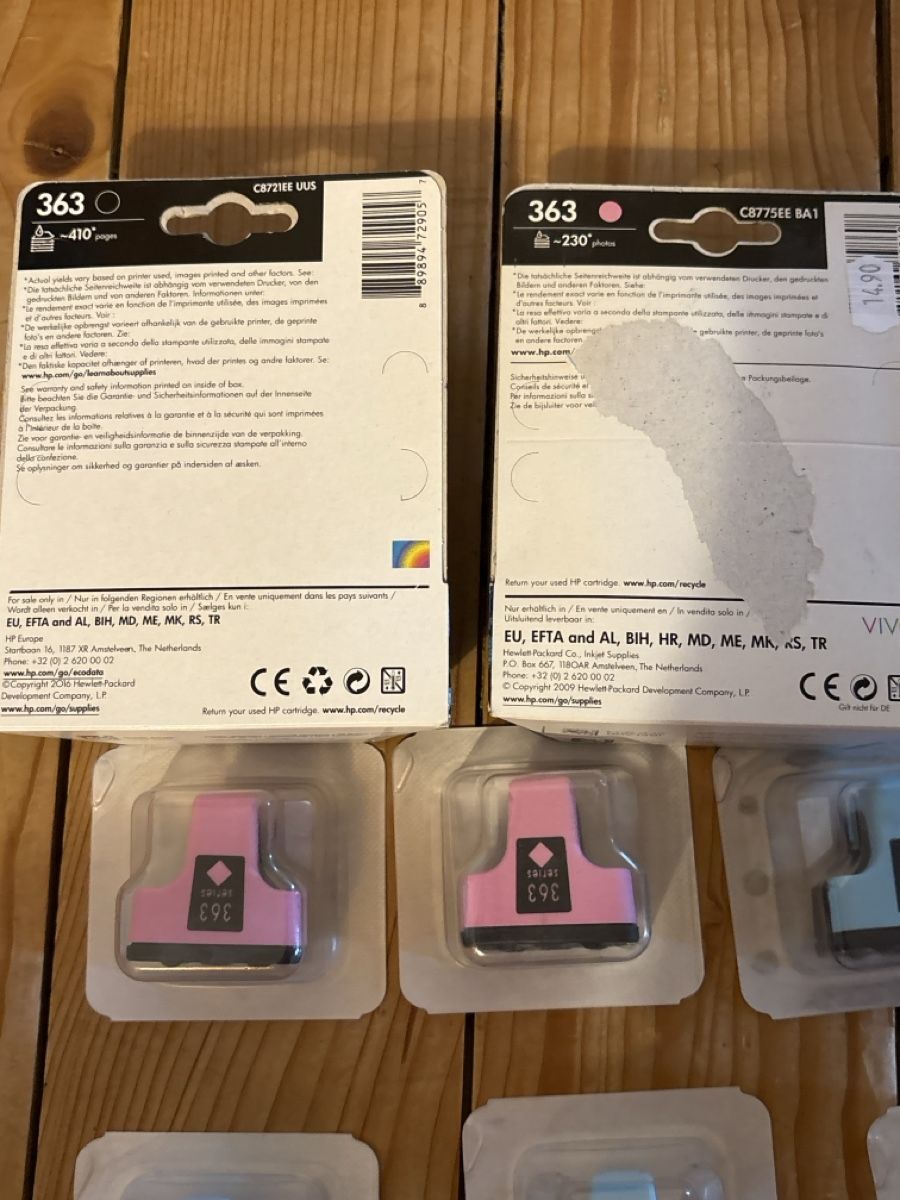 Hewlett Packard Cartucce per stampanti & toner: HP 363 Tintenpatrone schwarz u Farbe – Nuovo e nell'imballaggio originale da Sulzbach venduto da Kaeslin0 1