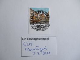 Voll Ort Ersttagsstempel 6315 Oberägri