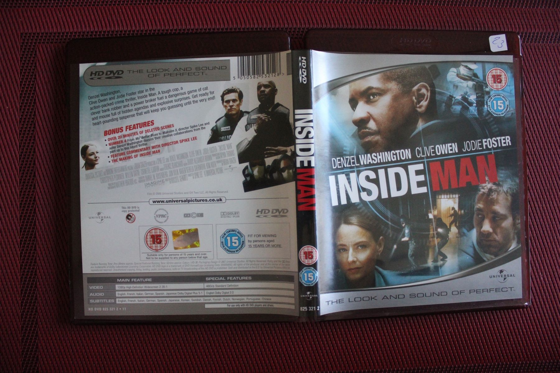 Tutti i DVDs: Inside Man (2006) Neuf Scellé HD DVD, Denzel Washington – Usato da Geroldswil venduto da schlumpf1969