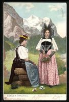 AK Frauen in Berner Trachten