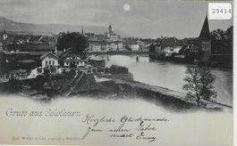Gruss aus Solothurn - Mondschein-Karte