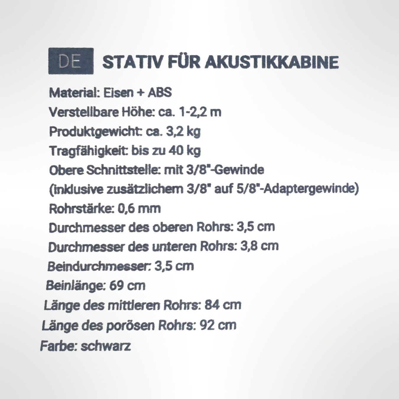 Sonstige Dekorationen & Accessoires: MOZOS Stativ für Akustikkabine – Neu und originalverpackt aus Wangen b. Olten von Restwert_Wangen 9