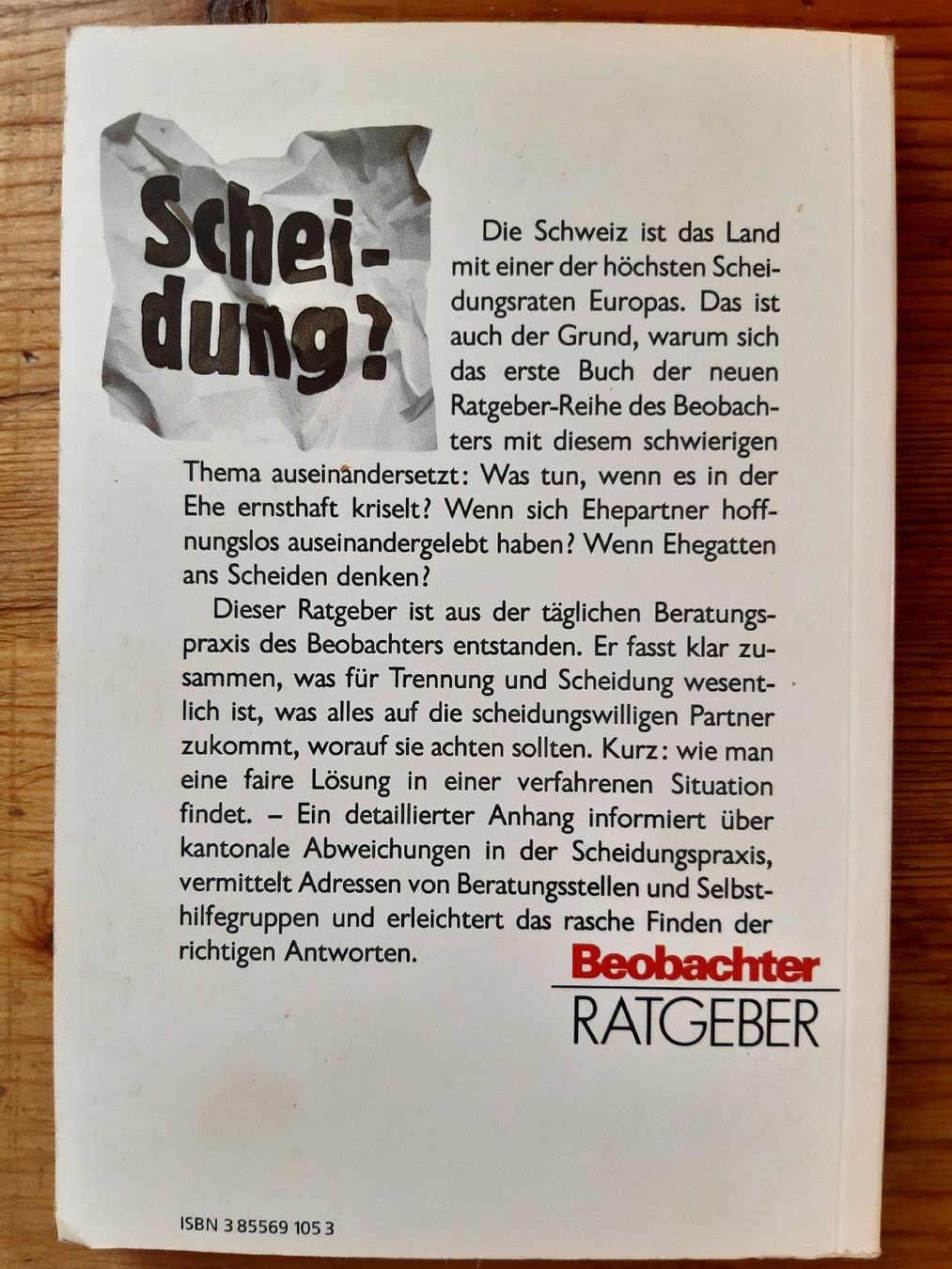 Libri: Scheidung? Ein Ratgeber aus der Beobachter-Praxis – Usato da Biel/Bienne venduto da lau_7ysy 1
