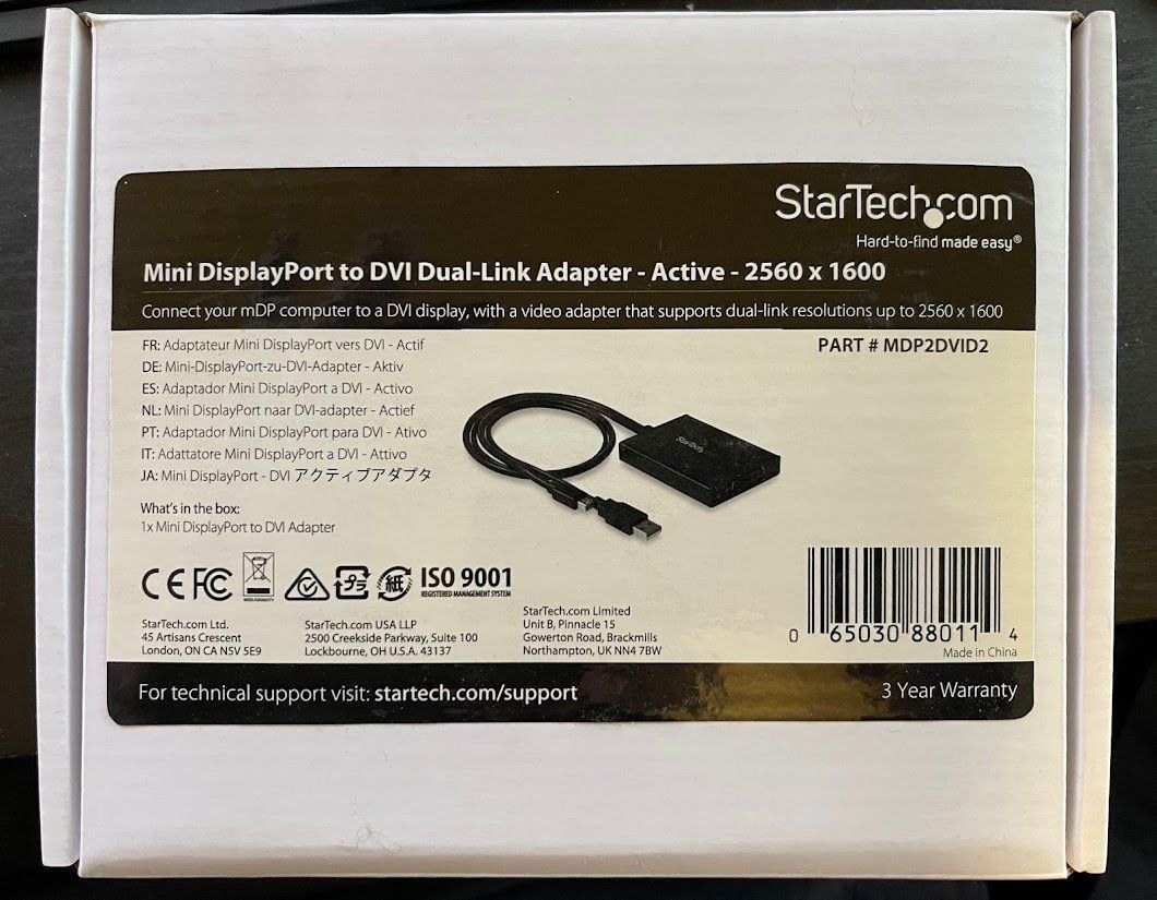 Unità & Adattatore: StarTech MDP TO DUAL-LINK DVI ADAPTER – Usato da Semsales venduto da __Florian__