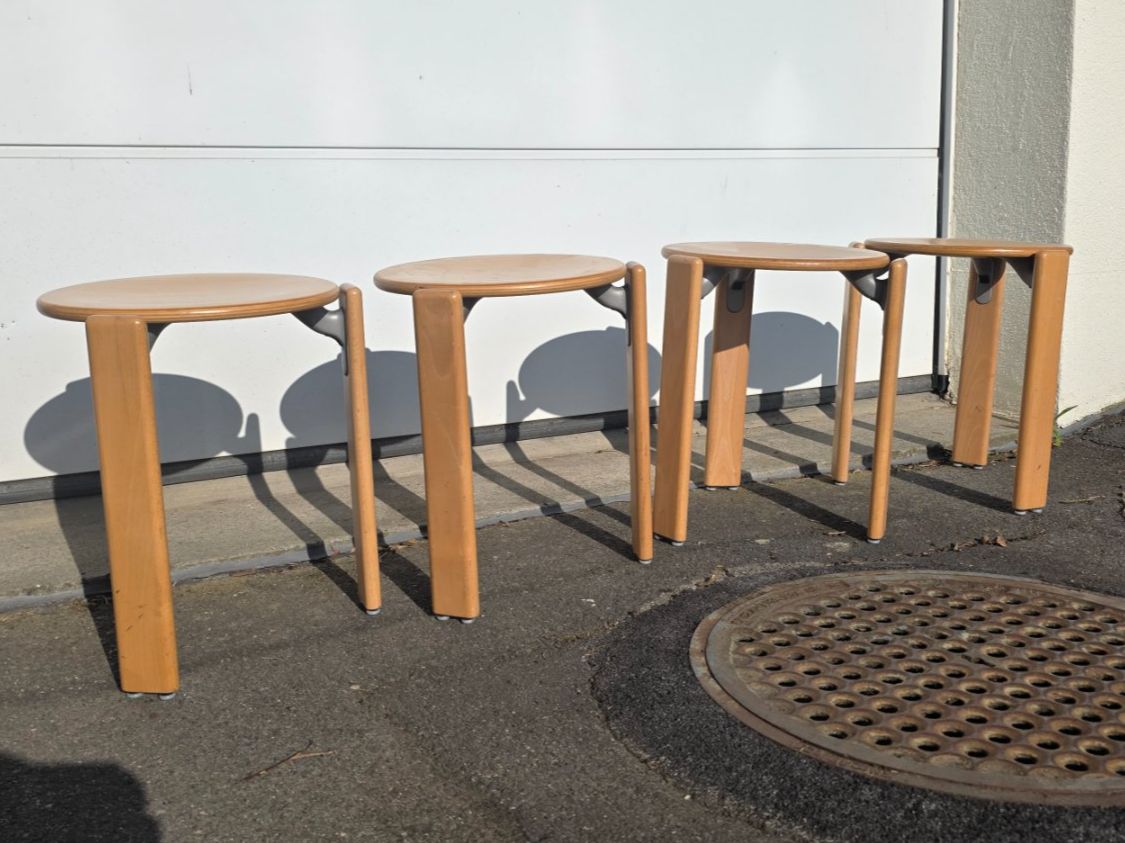 Dietiker Tabourets: 4 Original BRUNO REY Hocker, 1971 – D'occasion à Adligenswil par Vasi1