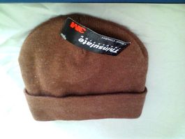 Braune Wintermuetze, Thinsulate, warm und bequem!