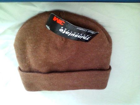 Braune Wintermuetze, Thinsulate, warm und bequem!