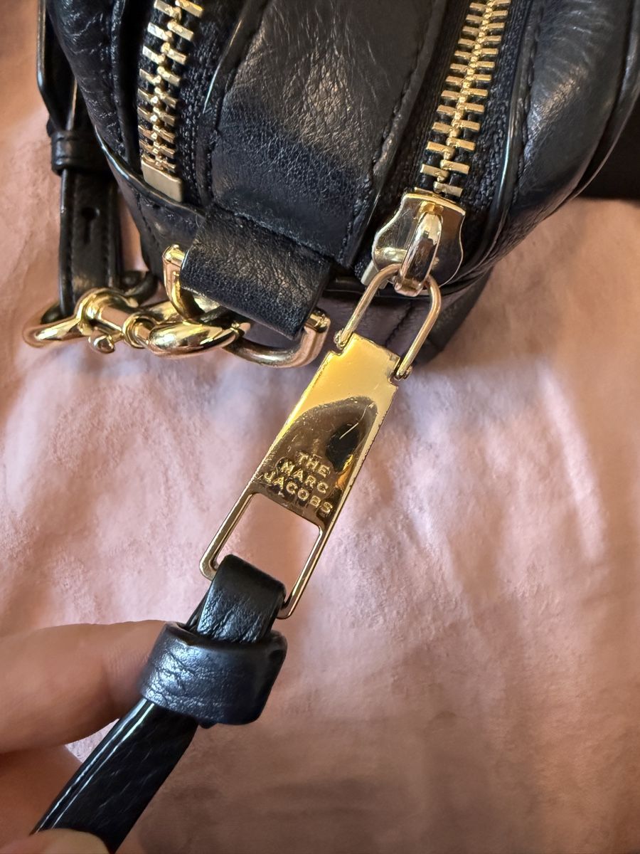 Marc Jacobs Borse: Marc Jacobs Snapshot Camera Bag Black Leather Used – Usato da Winterthur venduto da LeLe0606 6