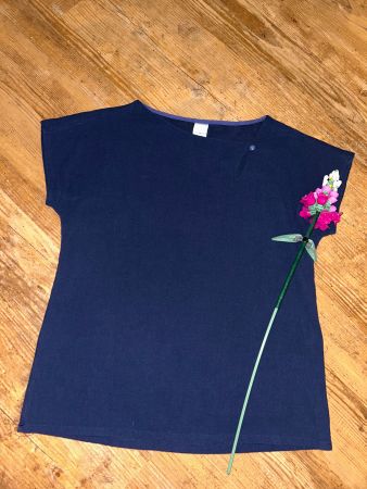 Dunkelblaues Blusenshirt 36/38