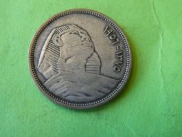 Aegypten 1956, 5 Piastres  - Silber