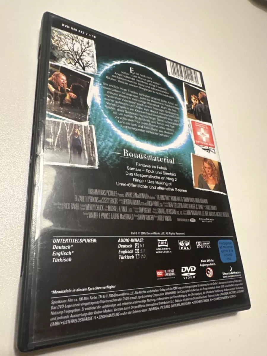 Tutti i DVDs: DVD Ring 2 – Usato da St. Gallen venduto da Ellly 1