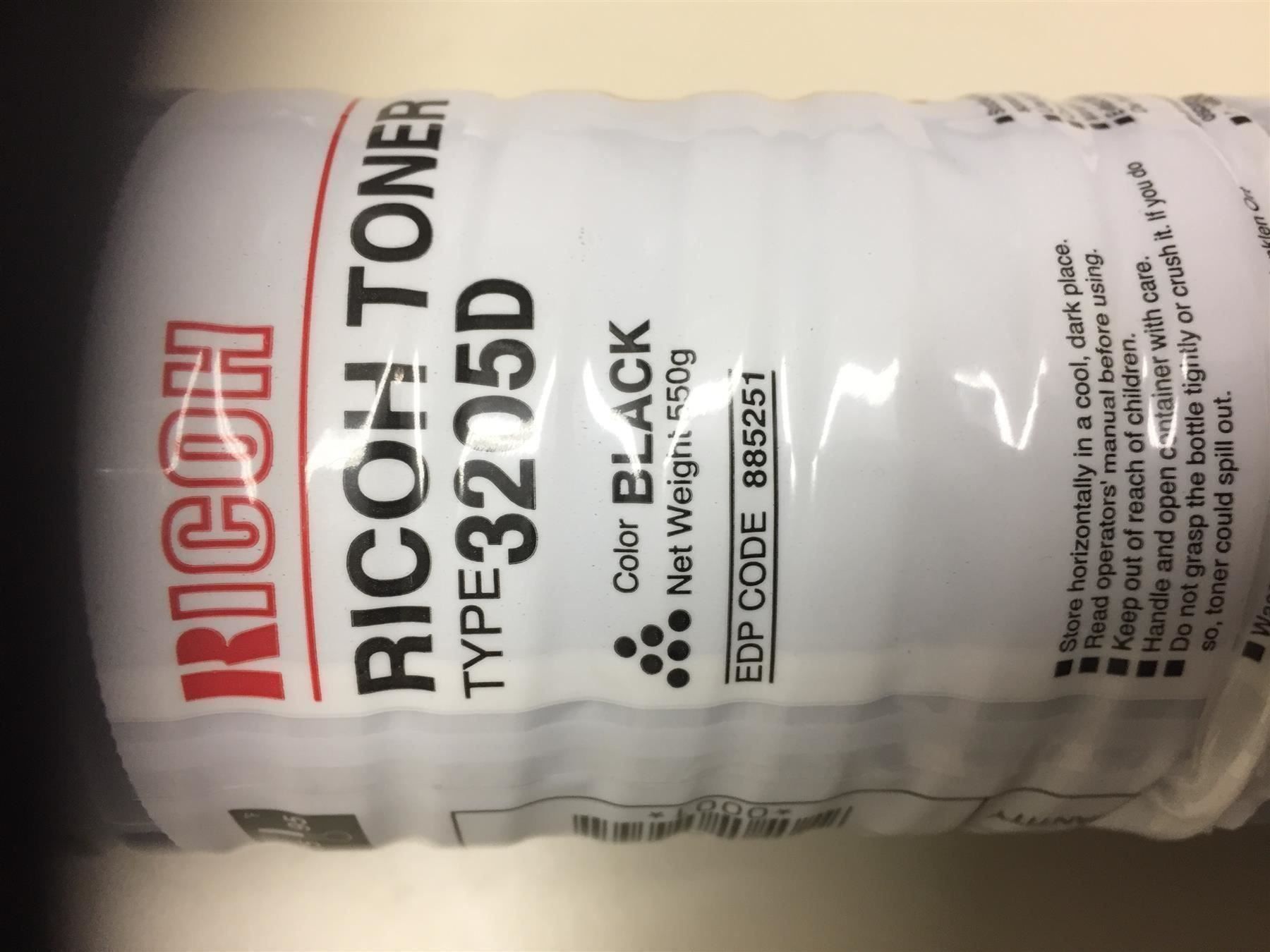 Ricoh Cartucce per stampanti & toner: Ricoh Toner Type 3205D Schwarz – Nuovo e nell'imballaggio originale da Langwiesen venduto da Restposten-24 1