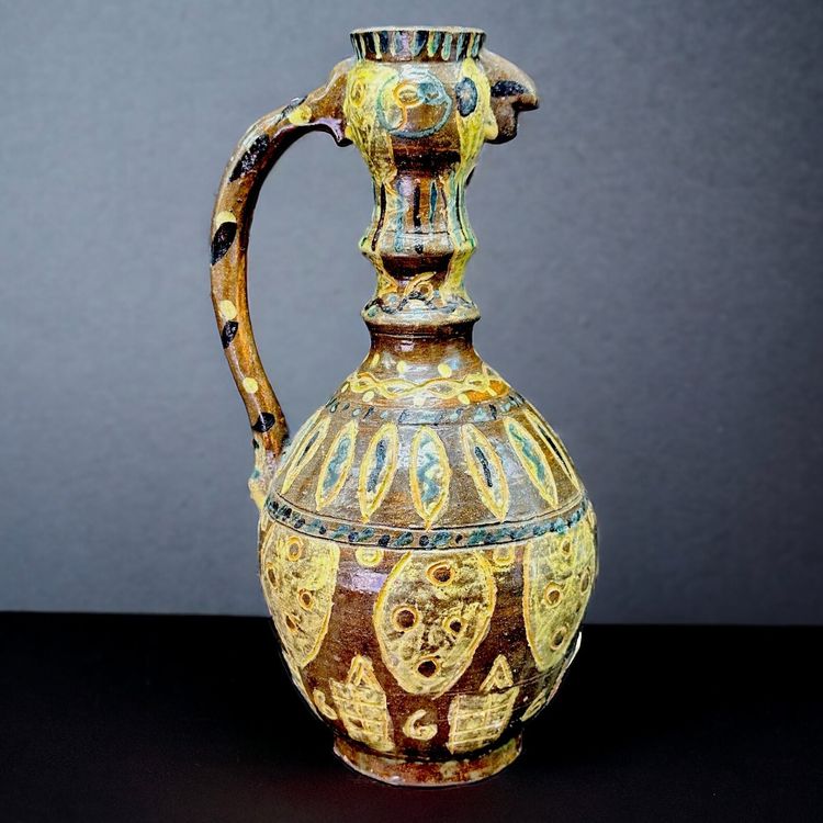 Aiguière poterie émaillée Canakkale Turquie du XIXème siècle (Gebraucht ...