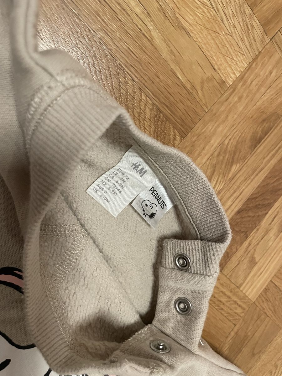 H&M Pulls et sweat-shirts: Pull H&M Bébé Snoopy PEANUTS, 6-9 mois – Neuf (Voir description) à Versoix par Pti-pois 3