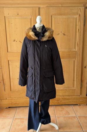 BIG Damen Winter-Parka / Daunenmantel mit ECHTPELZ Gr. L 