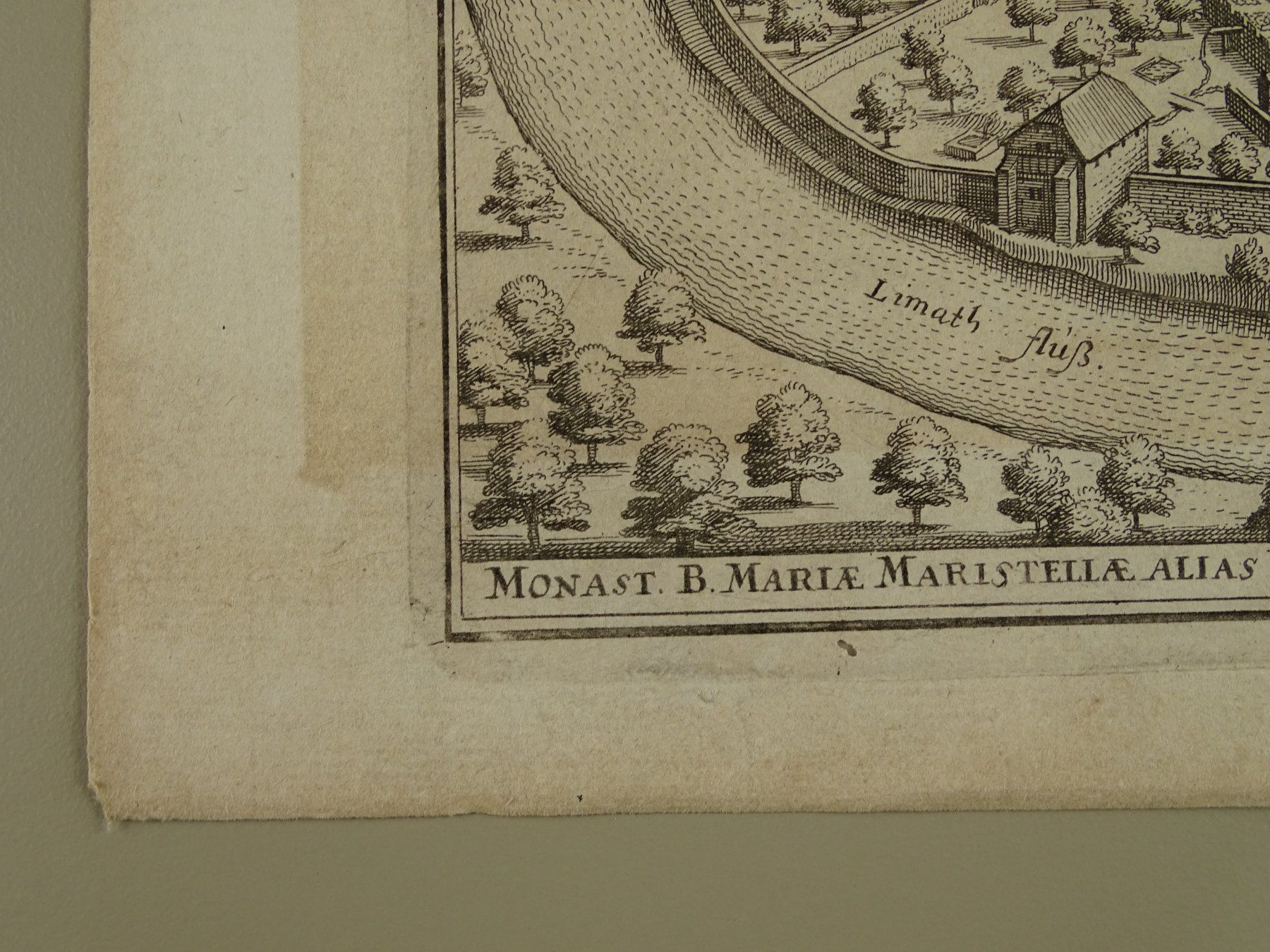 Incisioni: WETTINGEN, KUPFERSTICH 1654 – Usato da Grüningen venduto da Kartensammler 4