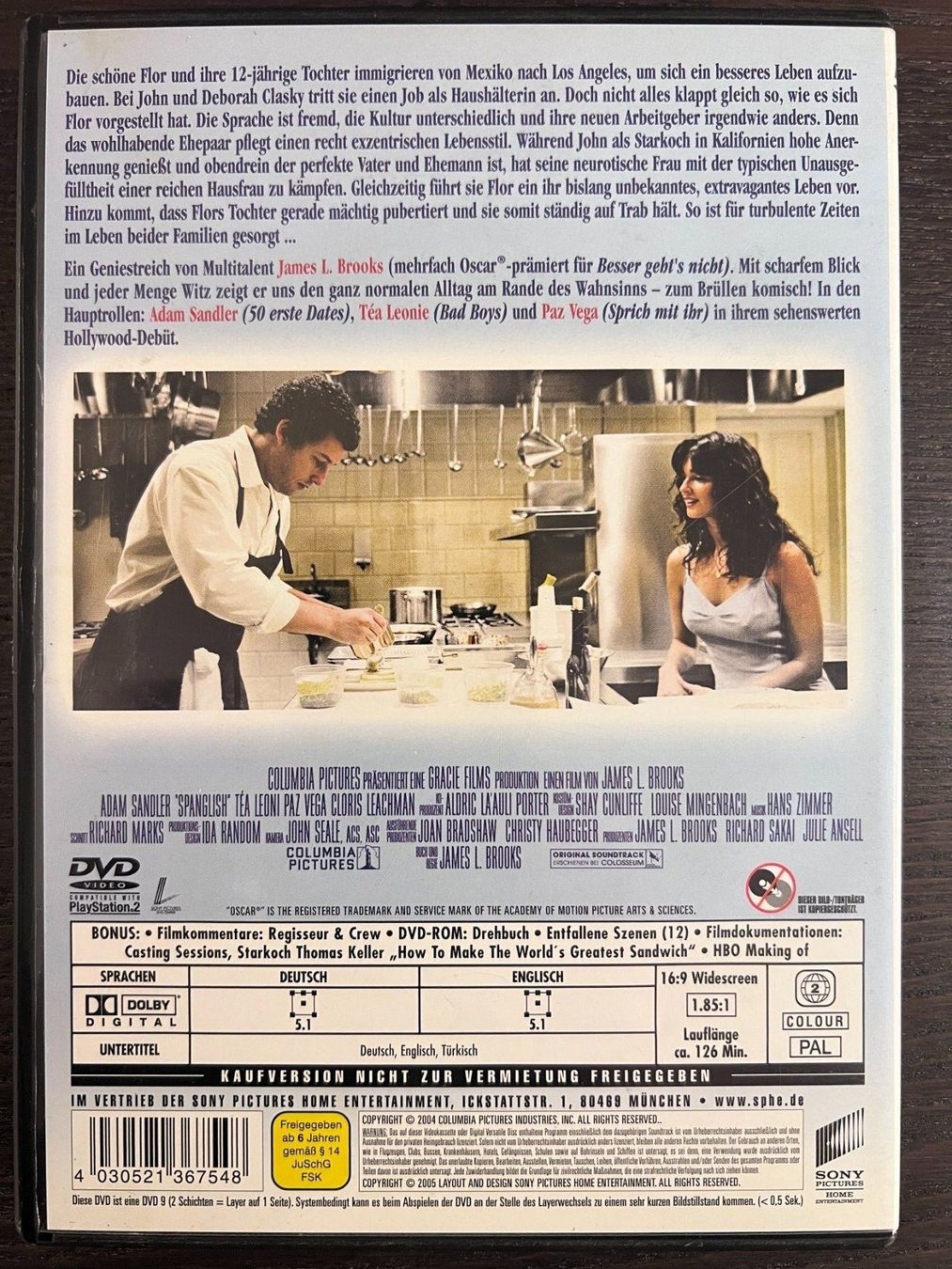 Tutti i DVDs: Spanglish – Usato da Zürich venduto da FilmFreunde 1