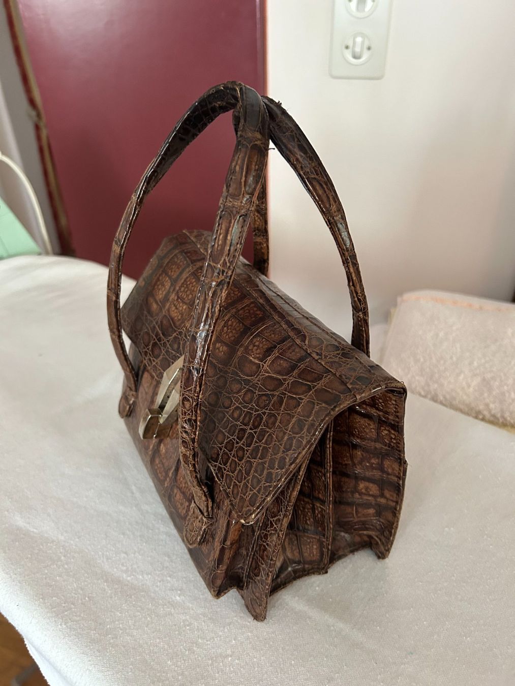 Borse da donna: Lederhandtasche, Krokoleder – Usato da Kriens venduto da Sturzi71 2