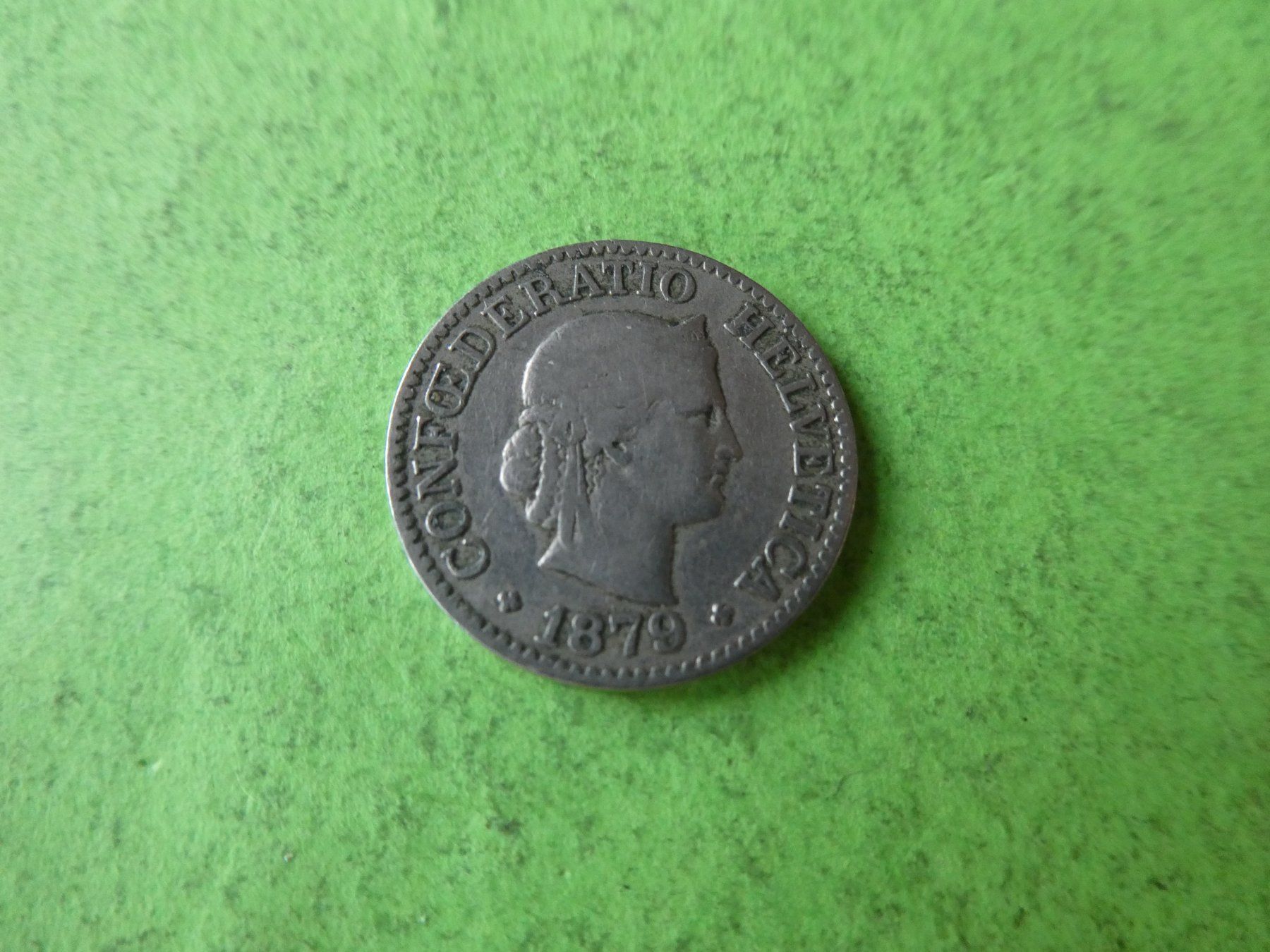 Toutes les monnaies: Schweiz 1879, 10 Rappen – D'occasion à Hinterforst par Rohusri