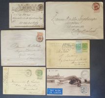 BELGIQUE - BELGIË: 7 envois postaux des années 1872 à 1939