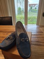 Tod's Gommino Mokassins Blau Gr. 39.5 | Leder Loafer Origina
