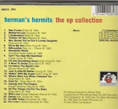 CDs: HERMAN'S HERMITS - the EP collection – Gebraucht aus Stansstad von mojowo 1