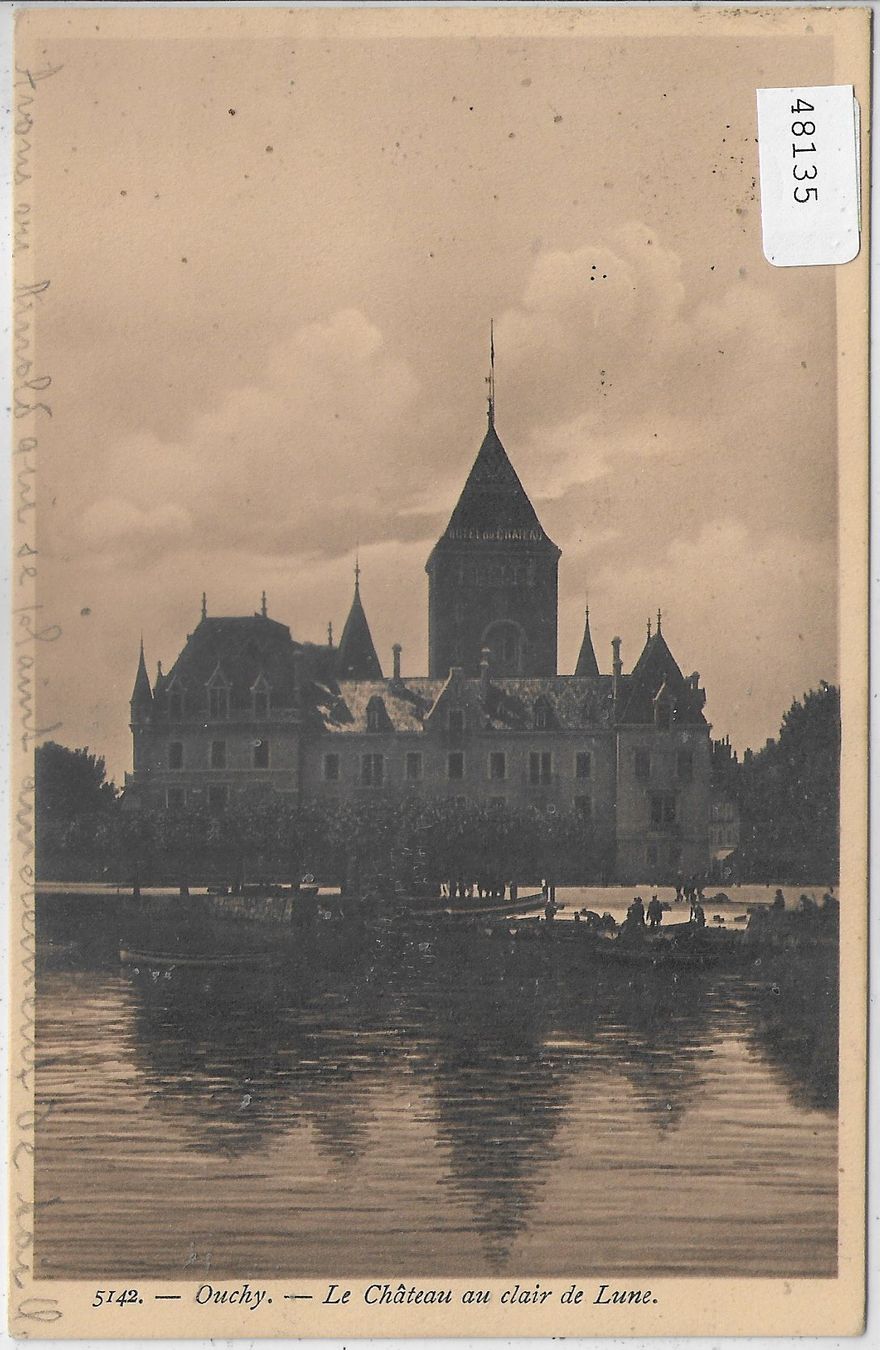 Cartoline postali: Ouchy - La Chateau au clair de Lune – Usato da Ettingen venduto da Kartenplanet