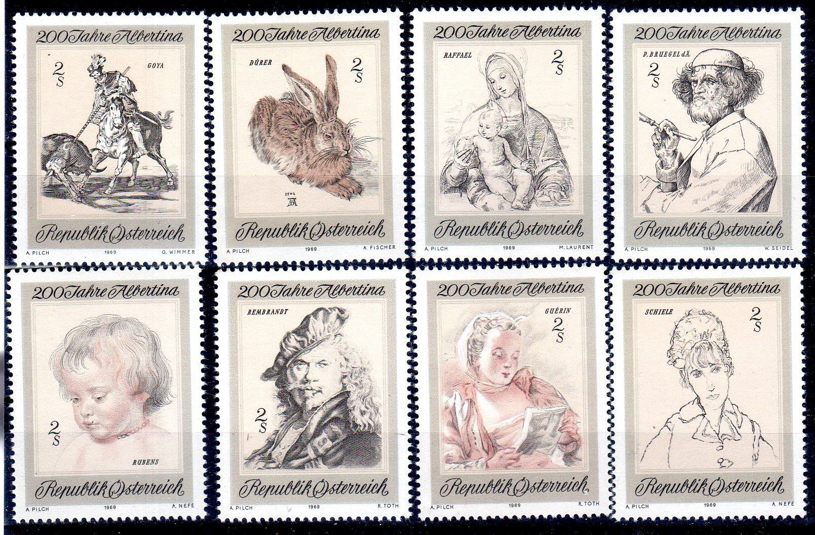 Tutti i francobolli: 200 JAHRE ALBERTINA 8 MARKEN ** POSTFRISCH ** EV102 – Nuovo (secondo la descrizione) da Losone venduto da EM2019