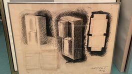 Interessantes Originalbild Architektur Grafik 1972