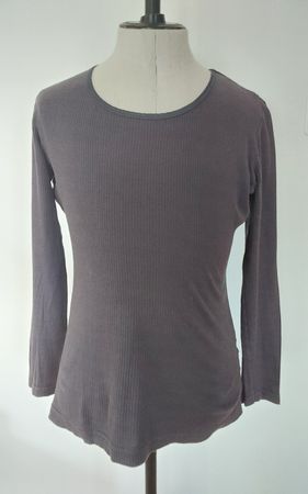 Langarmshirt Schumacher dunkelgrau mit Seide L