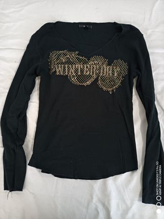 MNG Langarmshirt mit WINTER DAY Pailletten Gr. M 