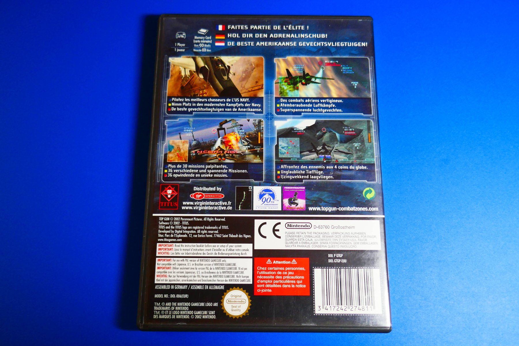 Nintendo Giochi: Top Gun : Combat Zones - Nintendo GameCube – Usato da Vuarrens venduto da Espace-Retro 2