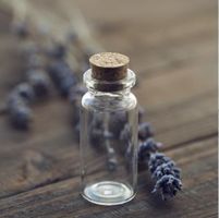 18x Mini Glasfläschchen mit Korken 10ml