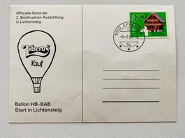 Ballonaufstieg LICHTENSTEIG HB-BAB Ballon Post Libero Kauf
