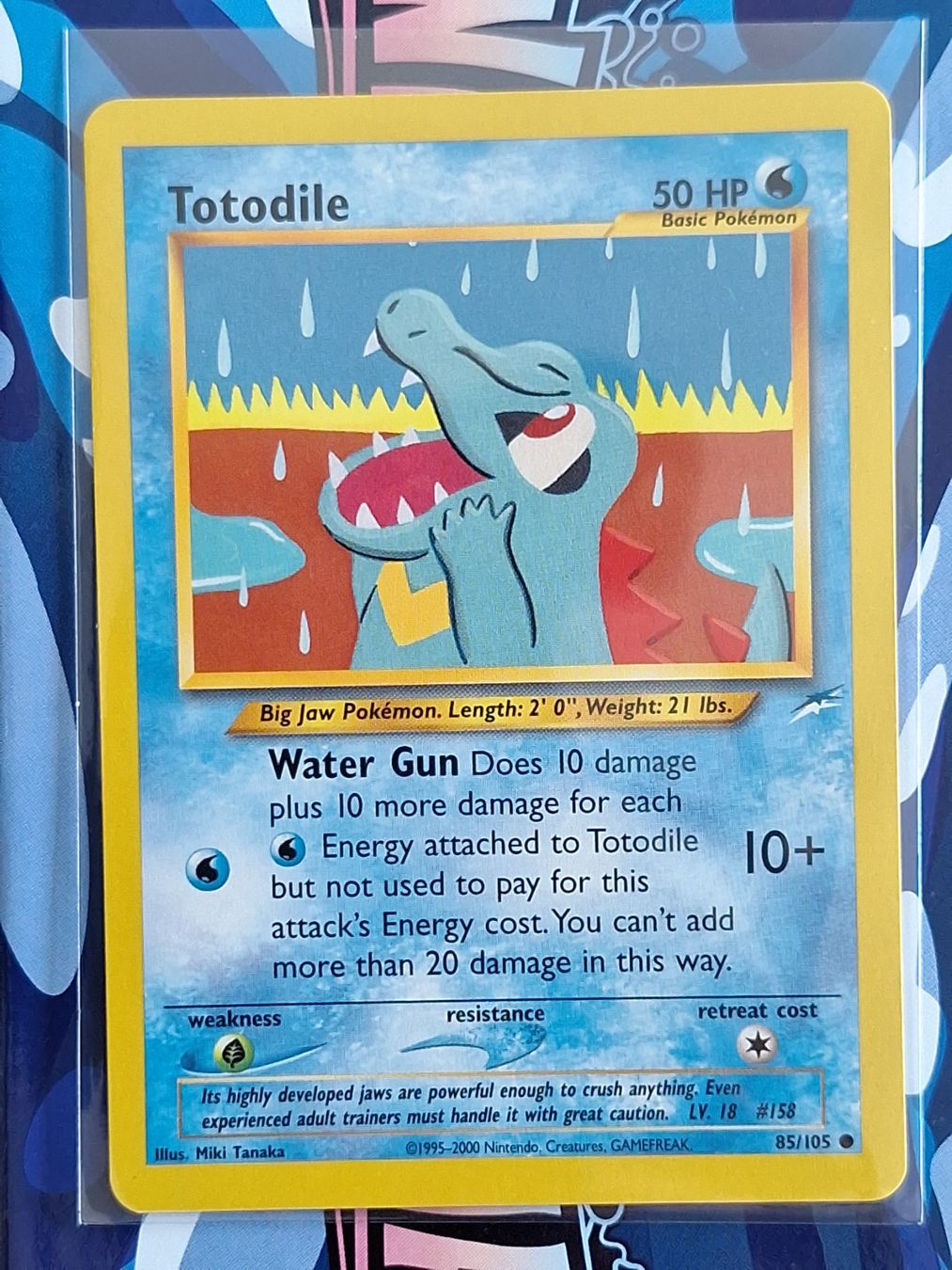 Pokémon Carte collezionabili: Totodile Karnimani - Neo Destiny – Usato da Altstätten SG venduto da GGsGameshop