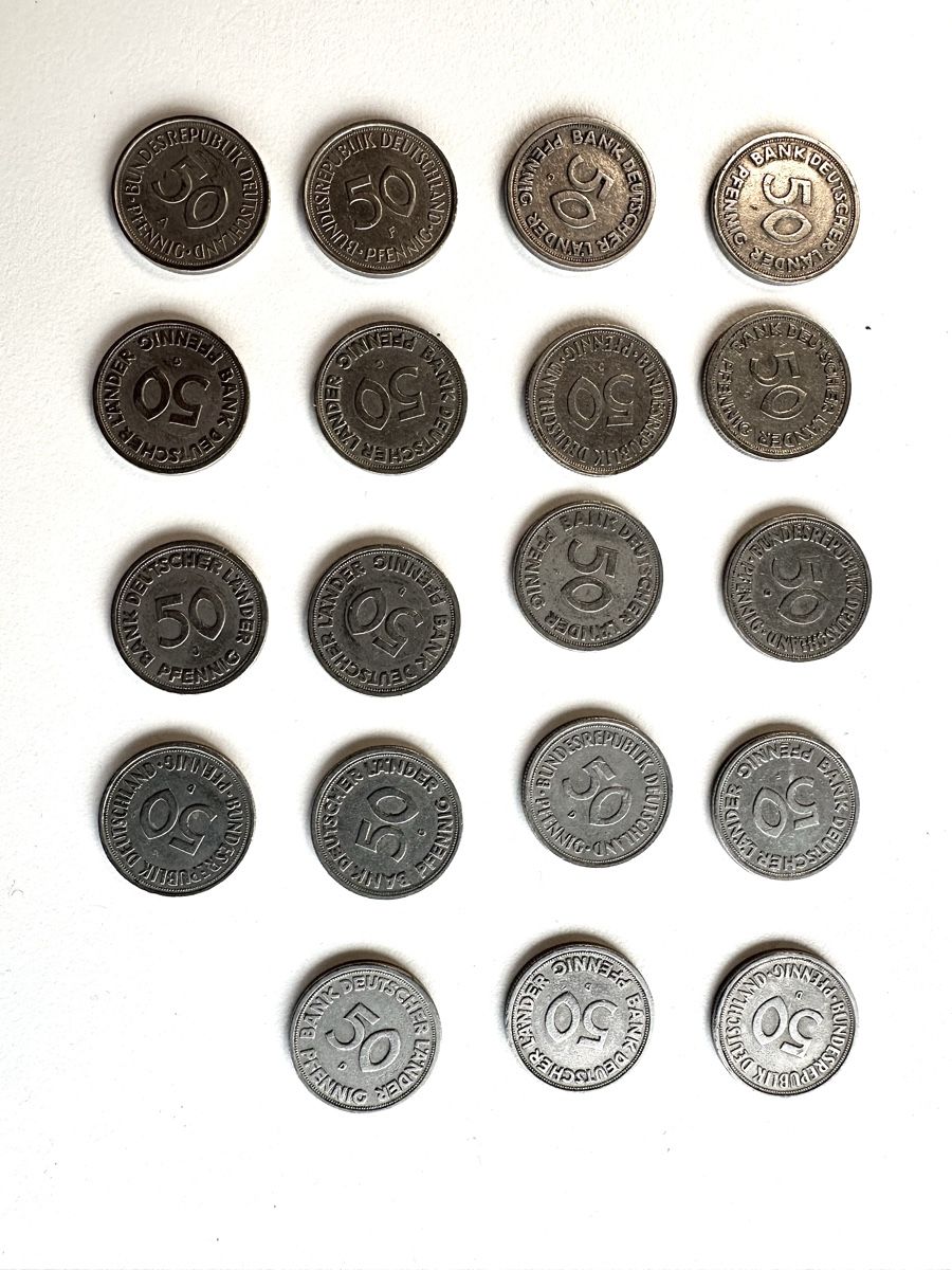 Alle Münzen: 19 x 50 Pfennig – Gebraucht aus zollikon von mme_kwf2