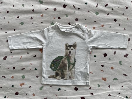 Mayoral Shirt, langarm, Gr. 9M Husky Motiv