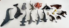 Schleich Meerestiere Figuren 16 Stück mit Raritäten 