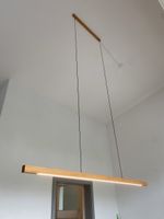 LED Pendelleuchte 150 cm Holz mit Fernbedienung guter Zustan