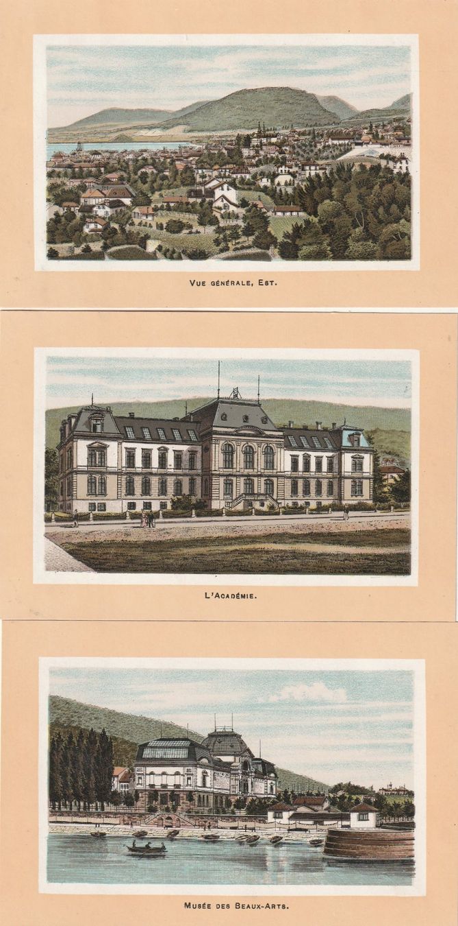 Cartoline postali: 16 kleine Chromo-Litho Neuchatel – Usato da Rorschacherberg venduto da fratovi2 2