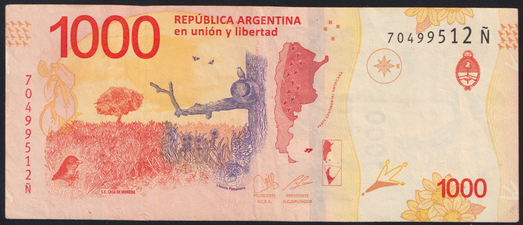 Banknoten: Argentinien 1000 Pesos 2020 – Gebraucht aus Brugg AG von banknoten_muesli 1