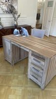 Schreibtisch mit 2 Regalen aus Holz zu verkaufen 