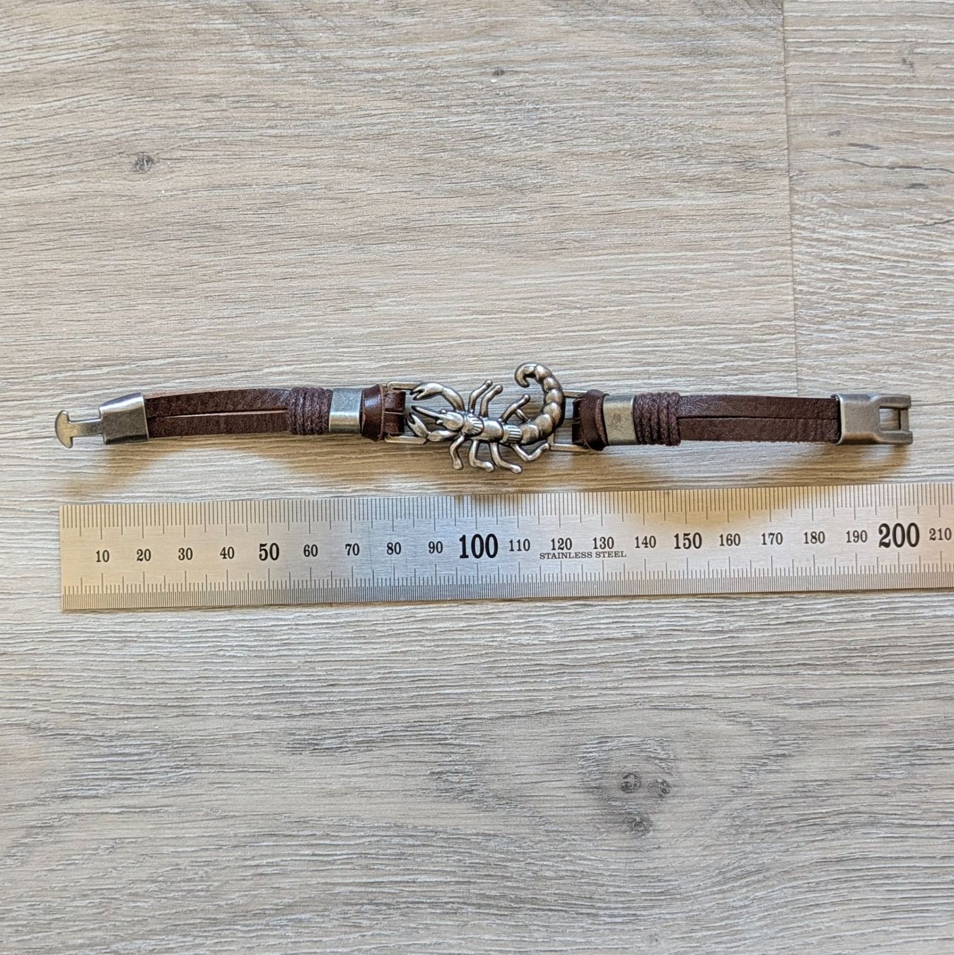 Bracciali & Braccialetti: Bracelet scorpion cuir métal – Nuovo (secondo la descrizione) da Orsieres venduto da IndianaJones50a 2